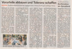 2015-04-28--BZ-Artikel--Aktionstag - Vorurteile abbauen und Toleranz schaff